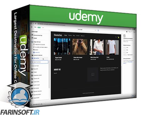 تسلط بر توسعه تم Shopify – فروشگاه آنلاین 2.0