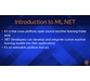 یادگیری ماشینی با استفاده از ML.NET 1