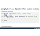 استفاده از عملگرها در زبان Python 4
