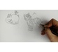 نقاشی کاراکترهای حیوانات با مداد 5