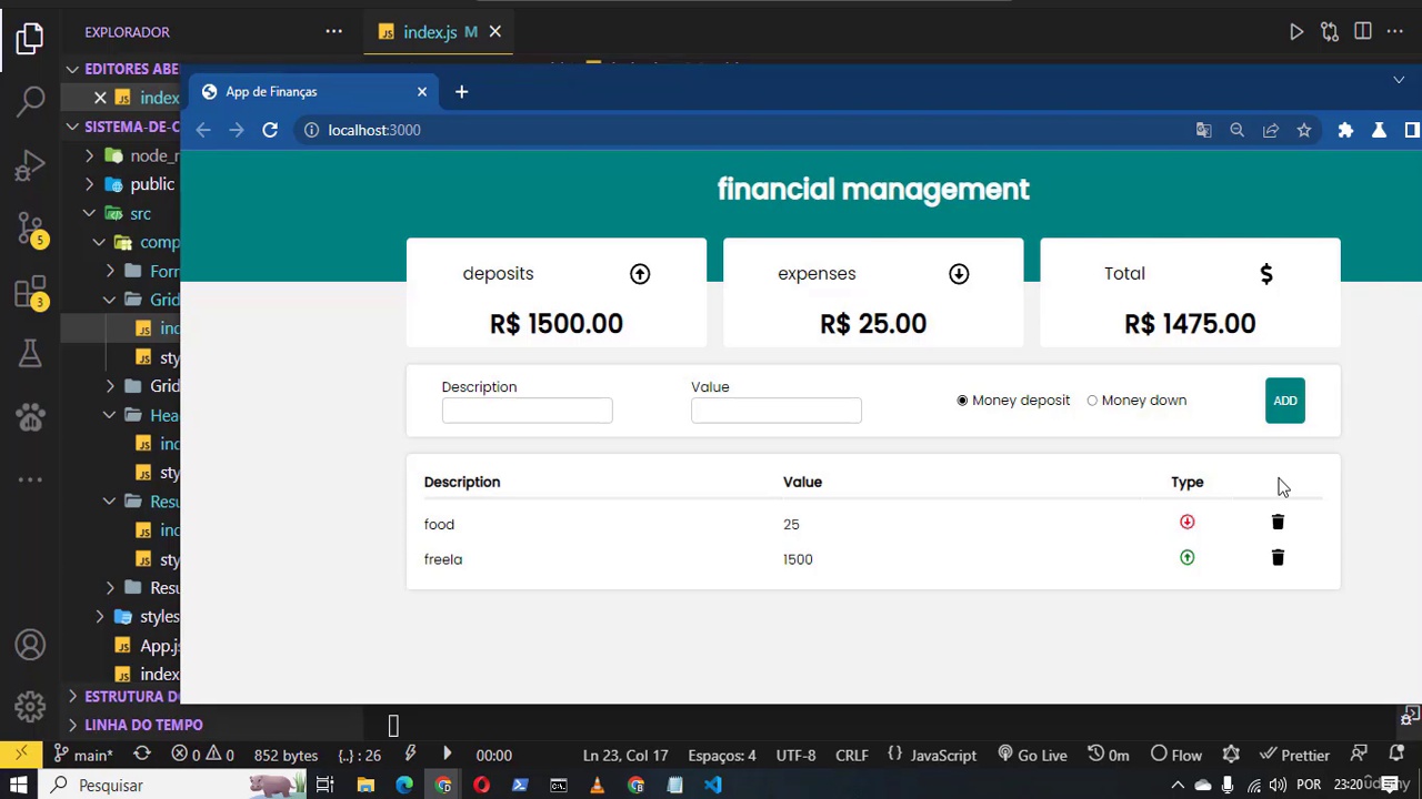 React Project Build Financial System Managment From Scratch