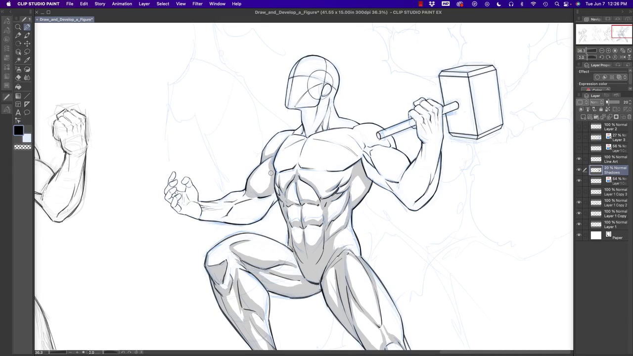 How to Draw and Develop a Superhero Figure