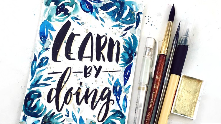 Anyone Can Brush Letter: Modern Calligraphy For Beginners