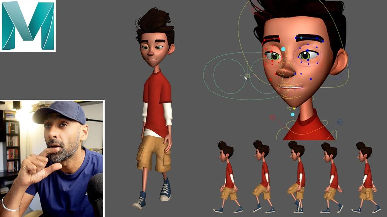 Cartoon Animation Course – Animating a Walk Cycle On The Spot