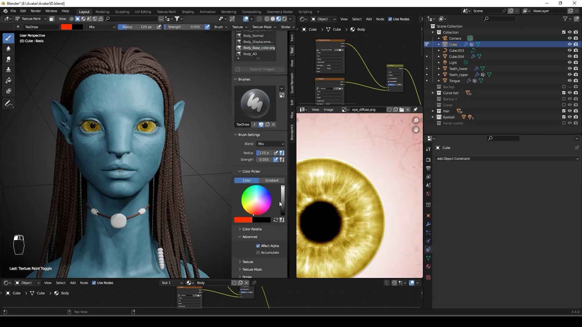Avatar Character Modeling in Blender