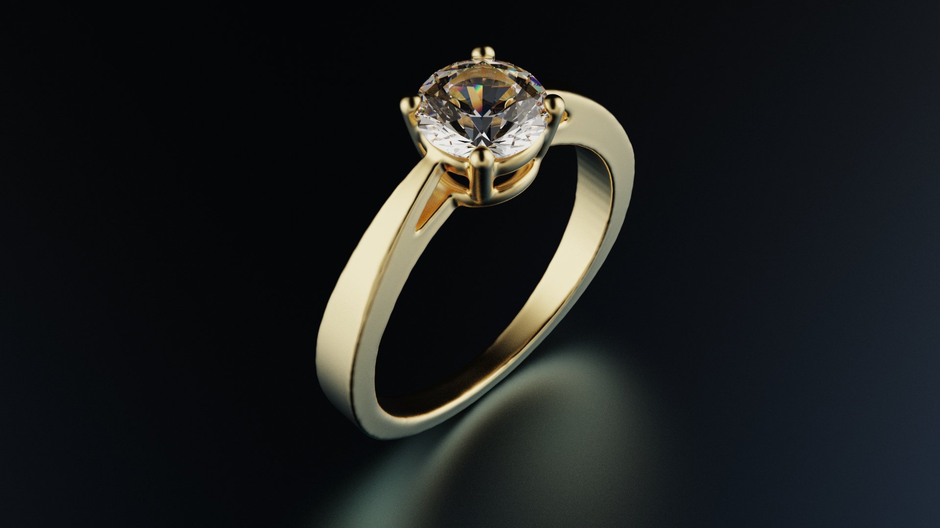 Jewelry Design – Engagement Ring 3D – Rhino  – Zbrush – Keyshot