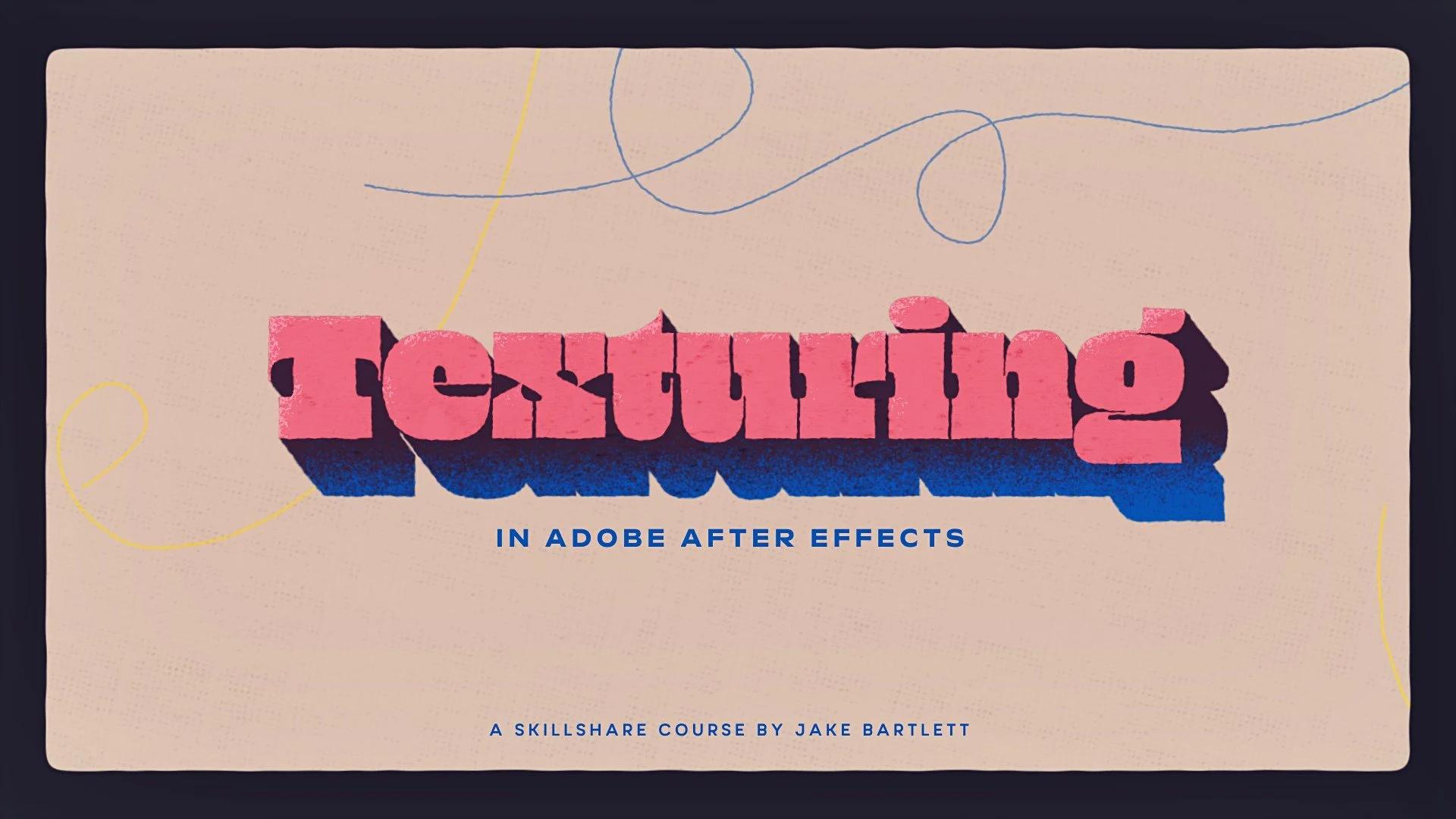 Texturing in Adobe After Effects