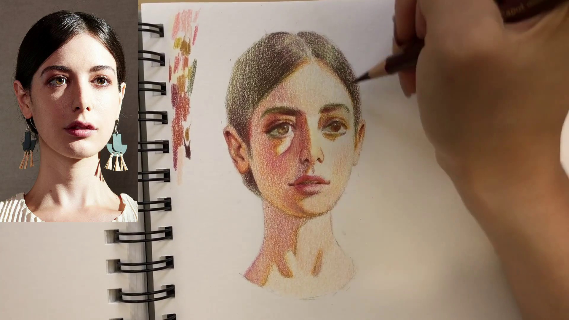 Chris Hong-Steps to Creating Vivid Portraits with Coloured Pencils
