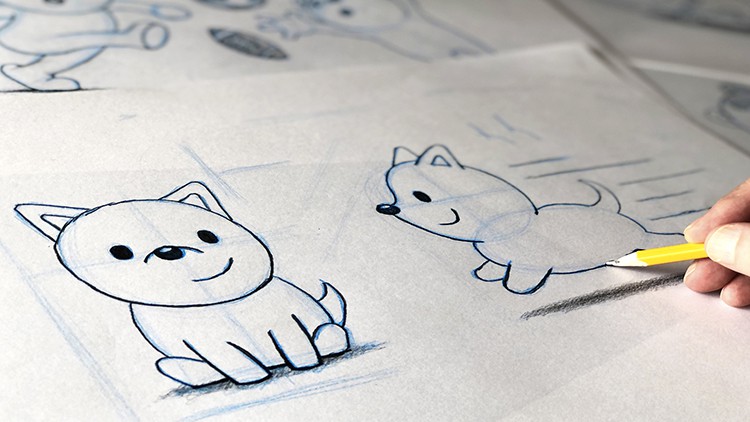 Easy Drawing: Cute Animals In Motion