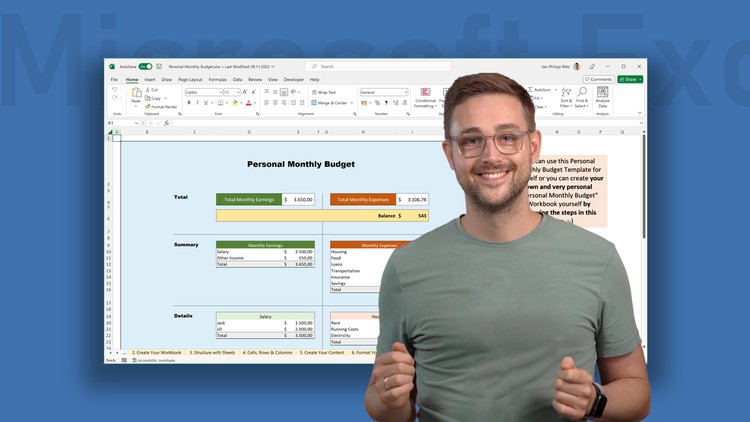 Excel Basic Training: Learn Excel with Budgeting Basics