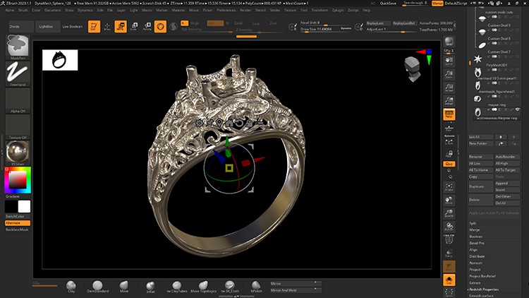 ZBrush for Jewelry Designers