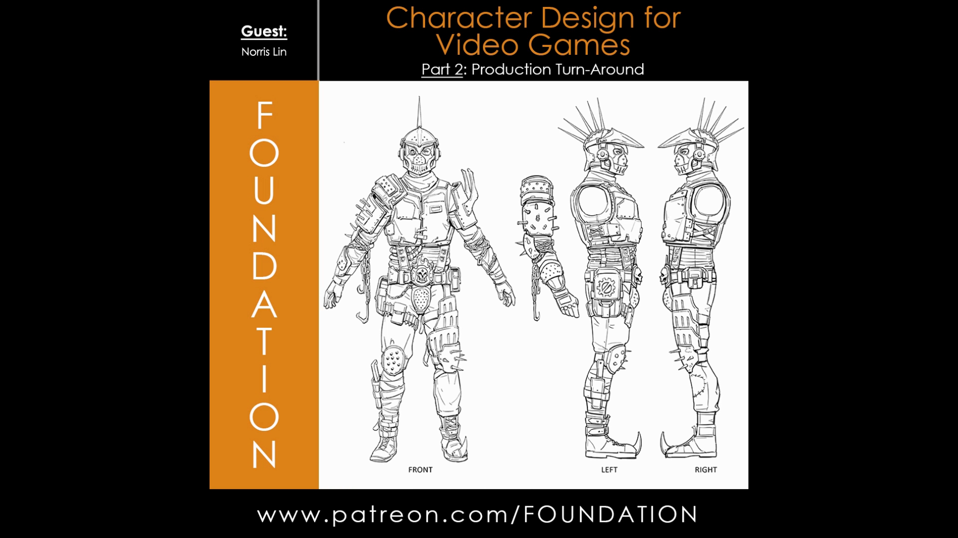 Character Design for Video Games – Part 2 Production Turn Around – with Norris Lin
