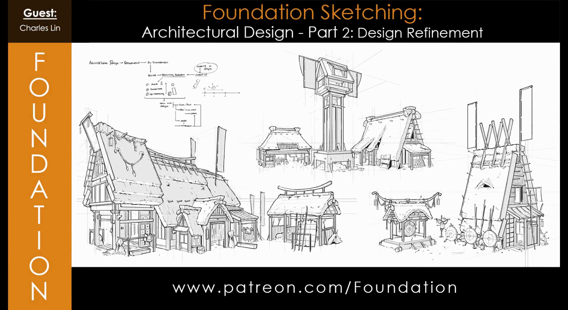 Foundation Sketching – Architectural Design Part 2 – Design Refinement with Charles Lin