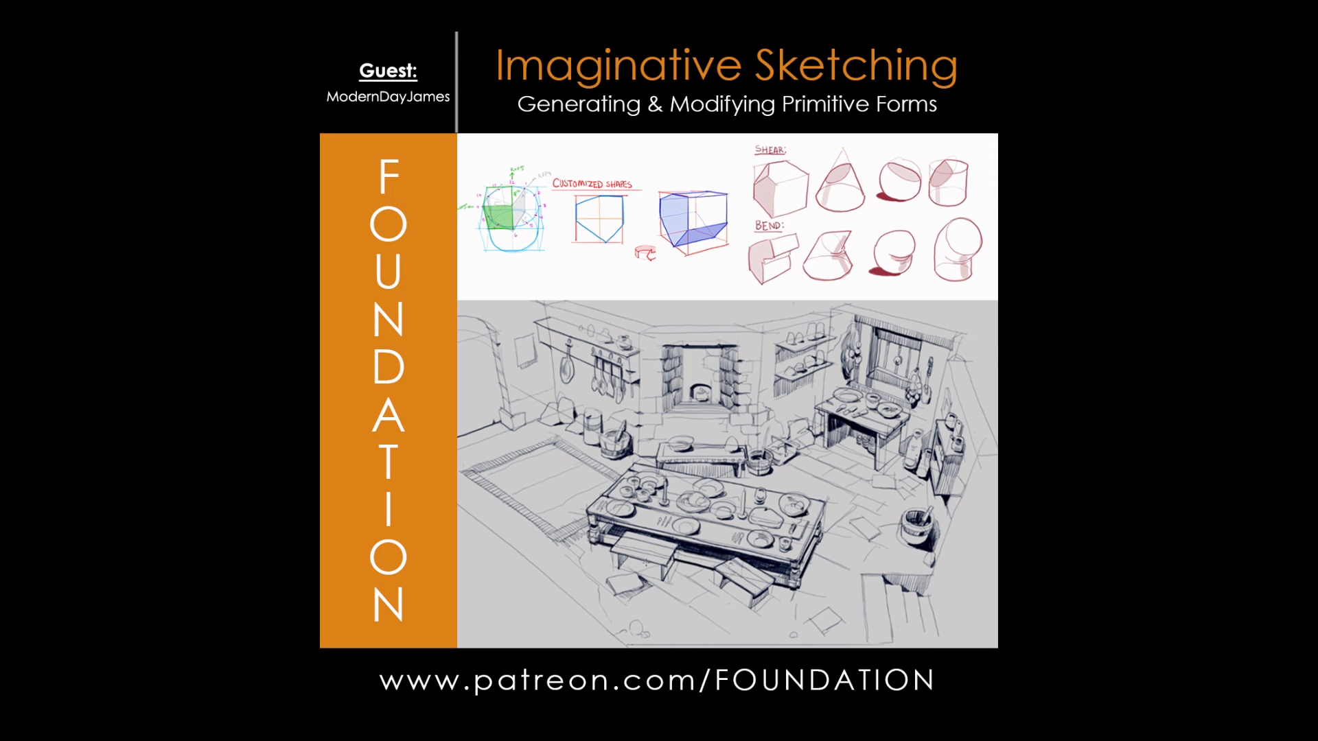 Imaginative Sketching – Generating & Modifying Primitive Forms with ModernDayJames
