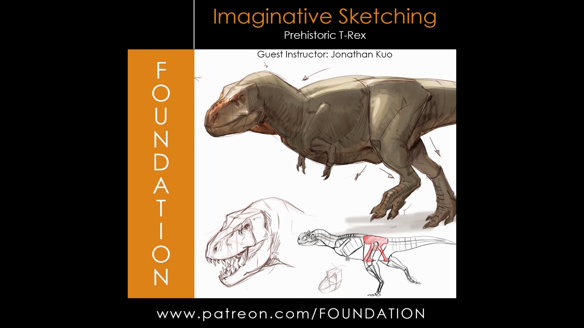 Imaginative Sketching – Prehistoric T-Rex with Jonathan Kuo
