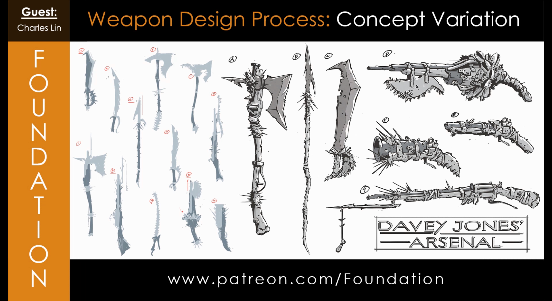 Weapon Design Process – Concept Variation with Charles Lin