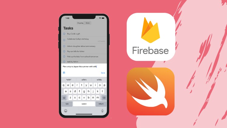 Build To Do List App like Google Task with Firebase & Swift5