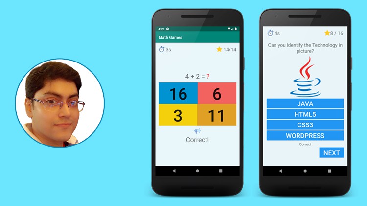Android Game Development : Build Math based Game + Quiz App