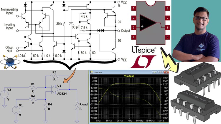 Integrated Circuits: Learn Operational Amplifiers on LTSpice