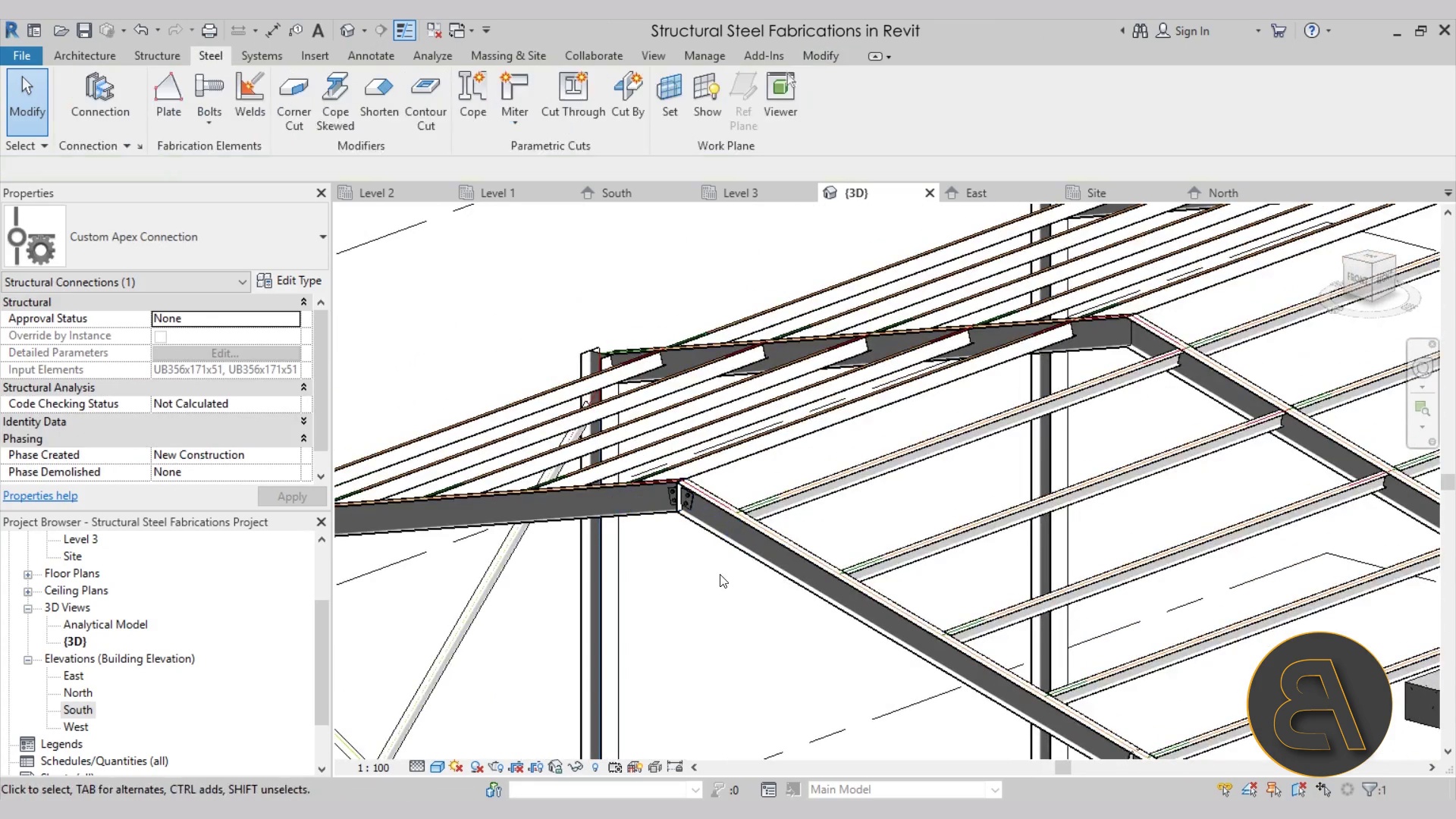 Structural Steel Fabrications in Revit