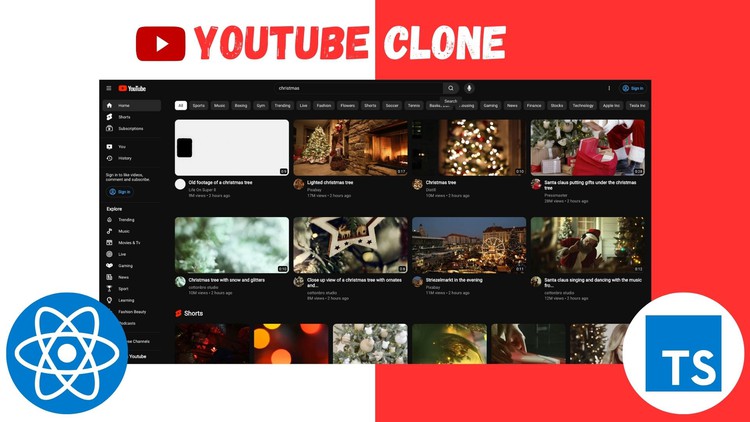 React, Typescript, Redux Toolkit etc: Create A Youtube Clone