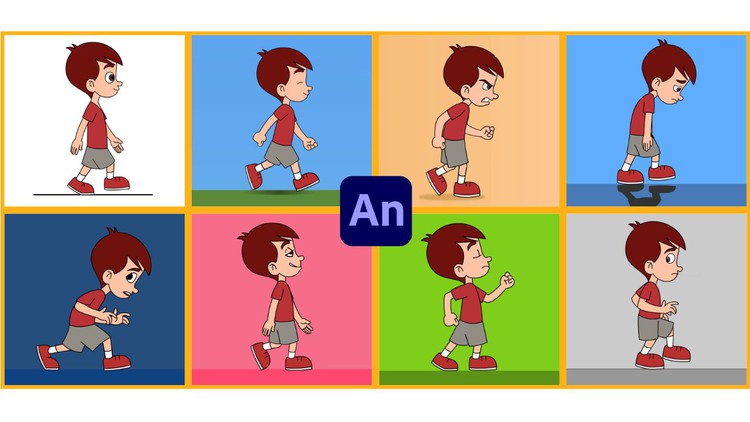 Learn to Animate Character Attitude Walks in Adobe Animate