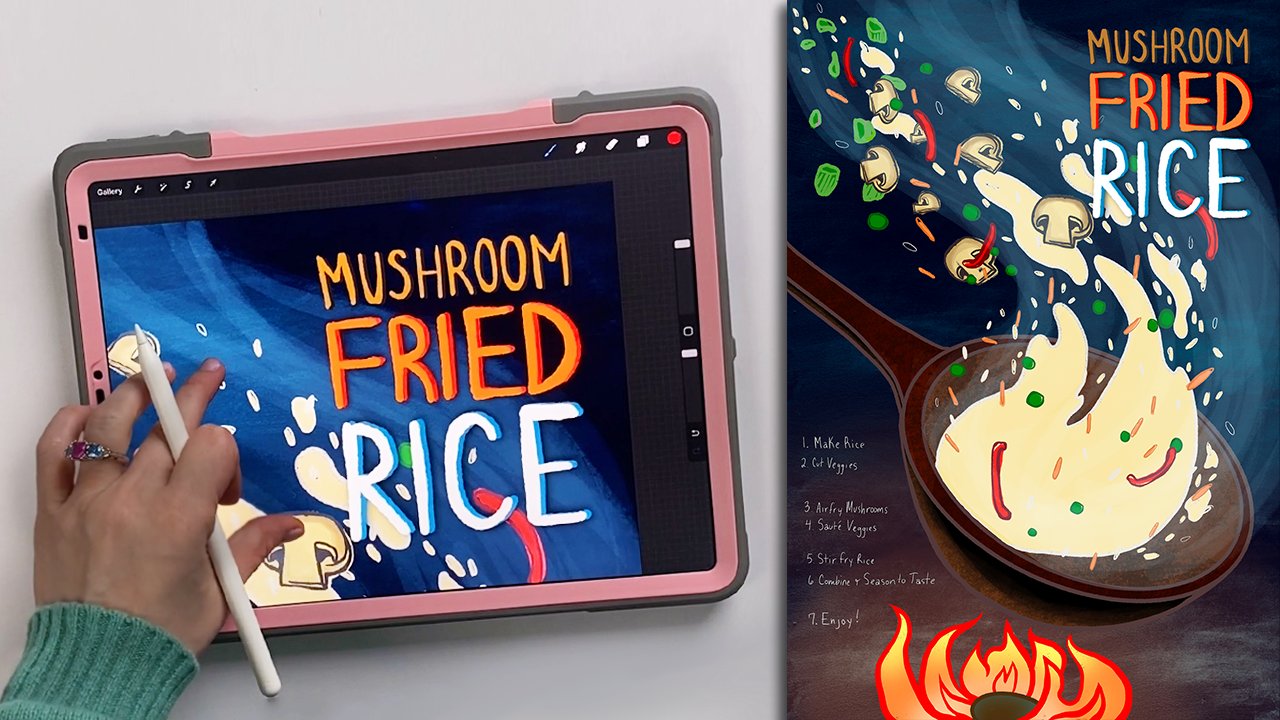 Food Illustration: Design a Recipe in Procreate + Free Stamps & Brushes