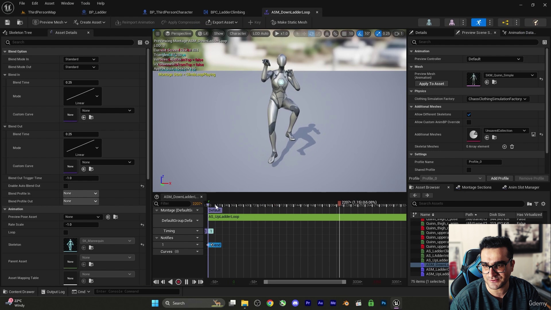 Unreal Engine 5Enhance Animation Skill With Ladder Climbing