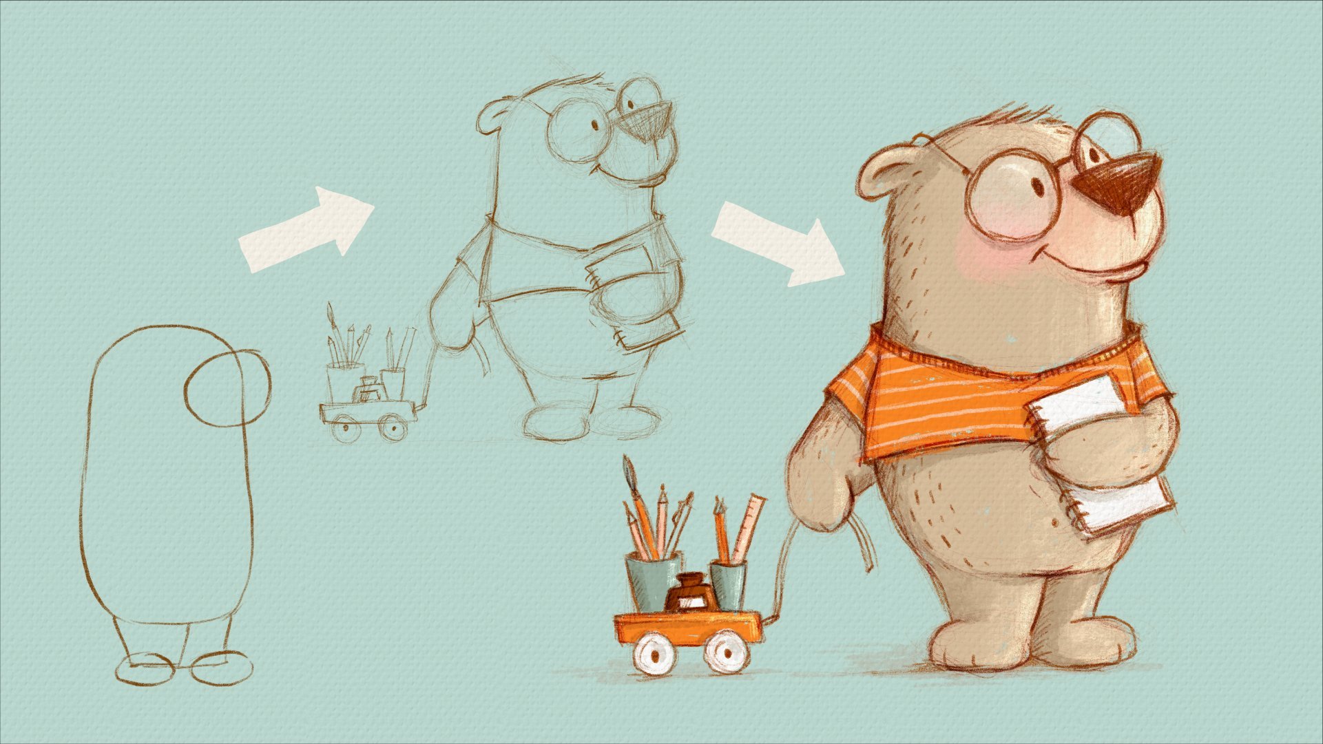 How to Draw Cute Characters With Simple Shapes: Let’s Draw Bears