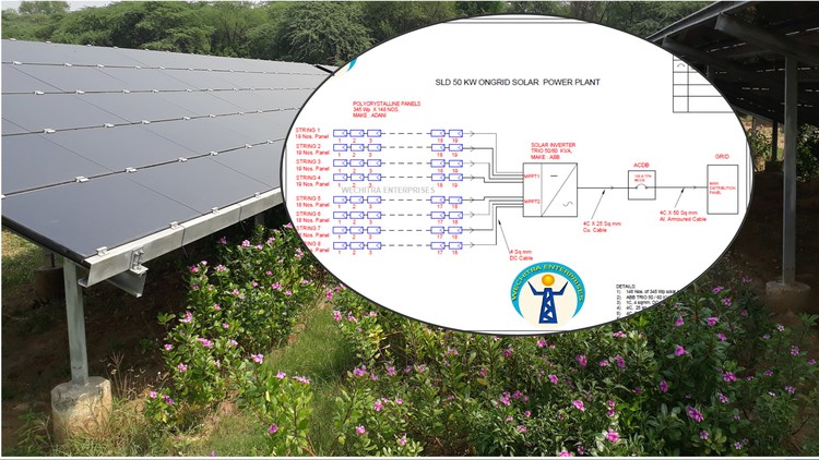 You will design Ongrid type solar power plant with me.