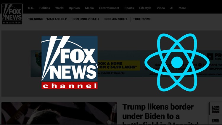 React – The Complete Guide-Fox News website clone