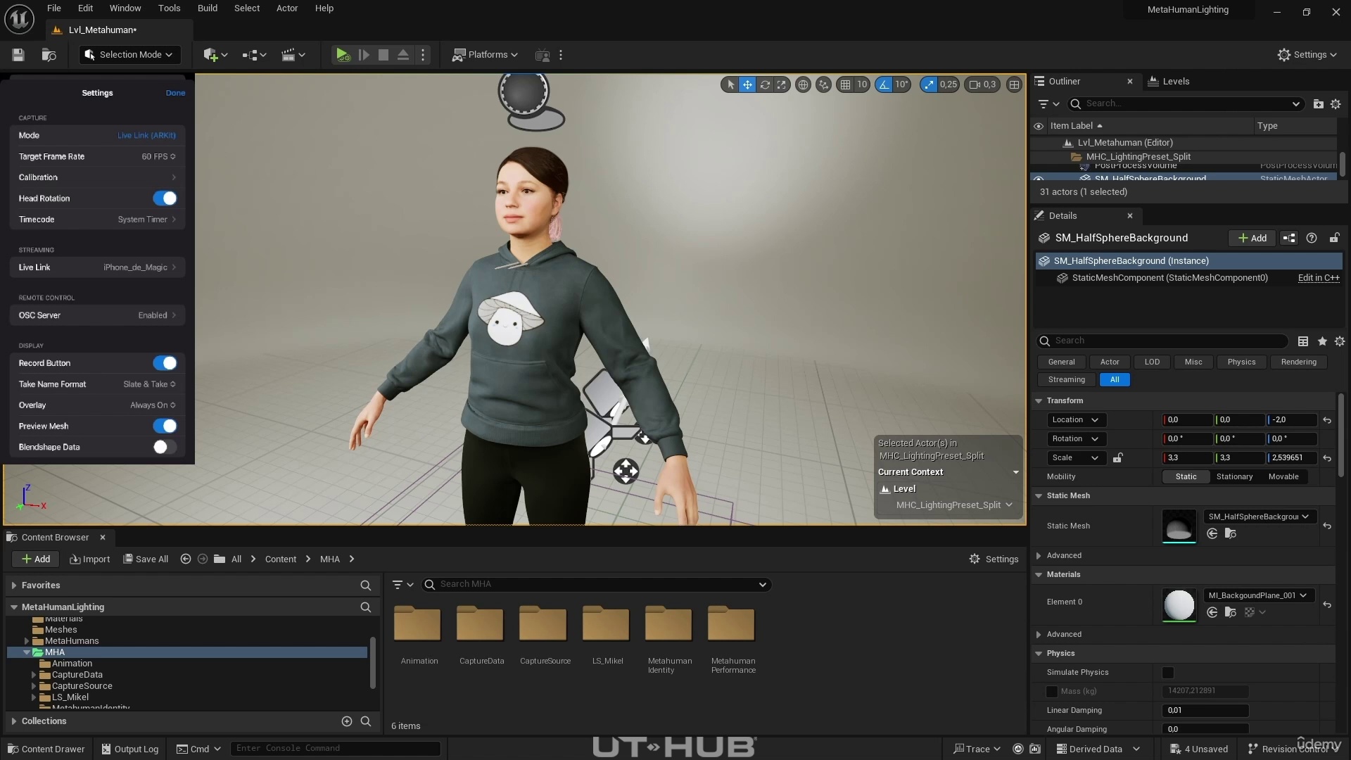 Metahuman Creation And Facial Capture In Unreal Engine