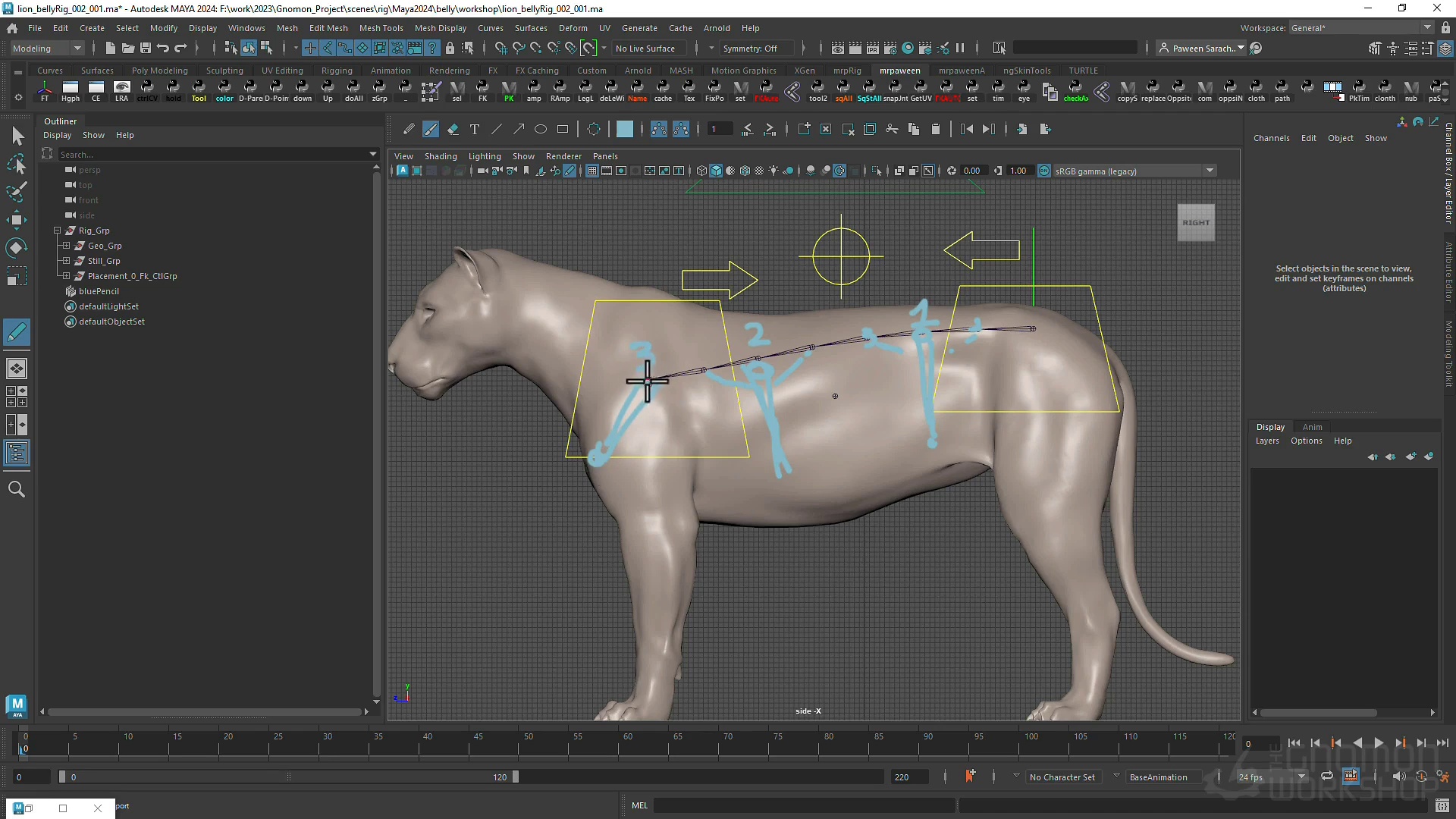 Creating a Quadruped Rig for Production Rigging Techniques Using Maya