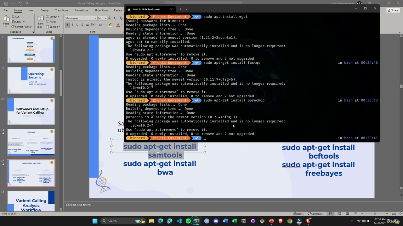 Practical NGS Data Analysis for Variant Calling using Linux