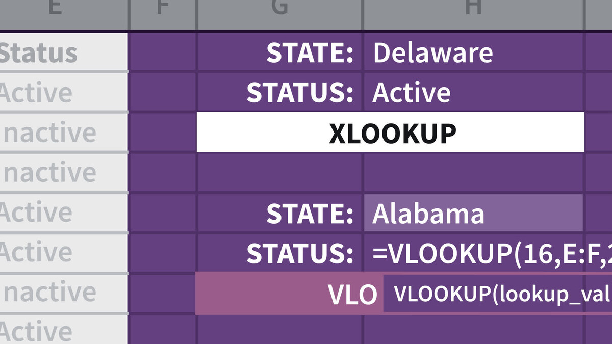 Excel: VLOOKUP and XLOOKUP for Beginners