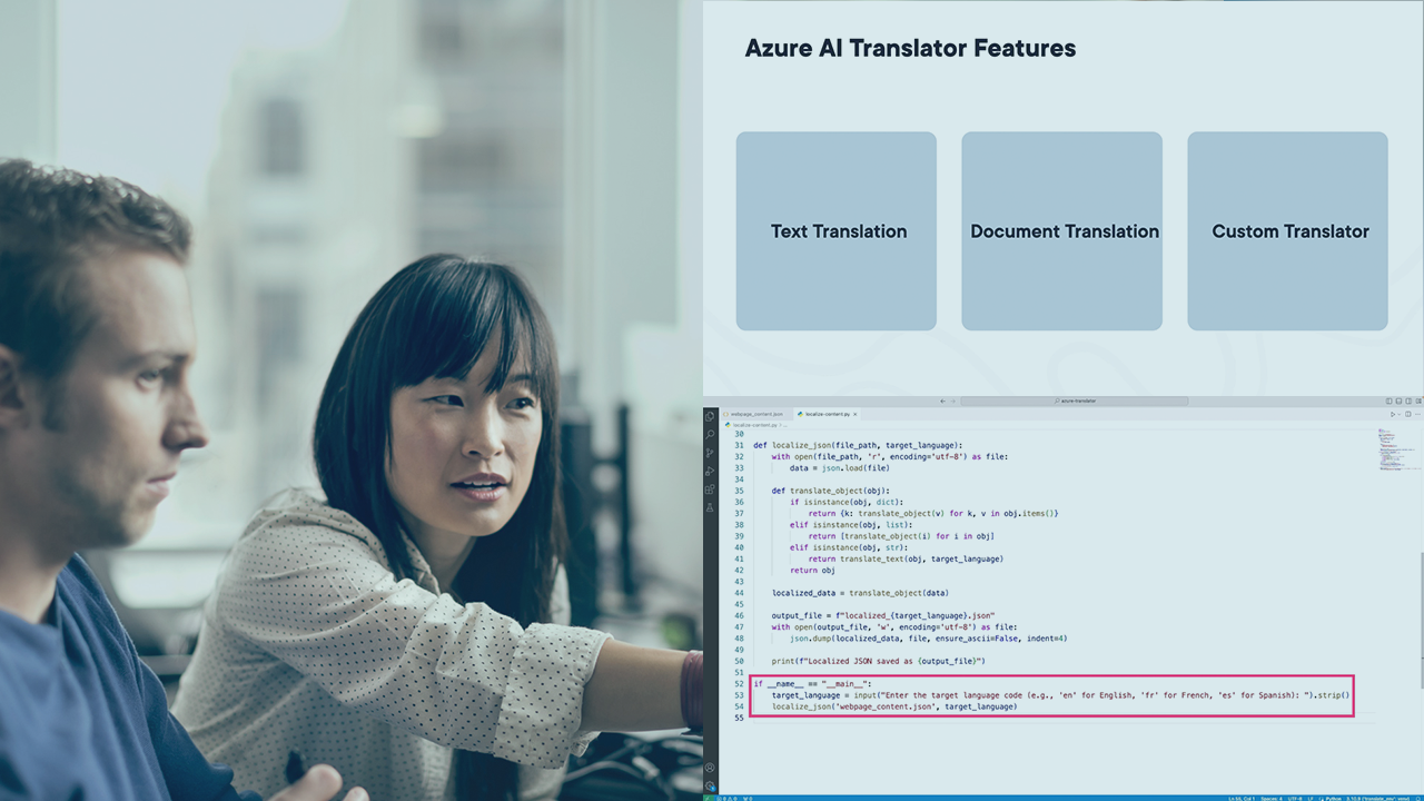 Real-time Document Translation with Azure AI Translator