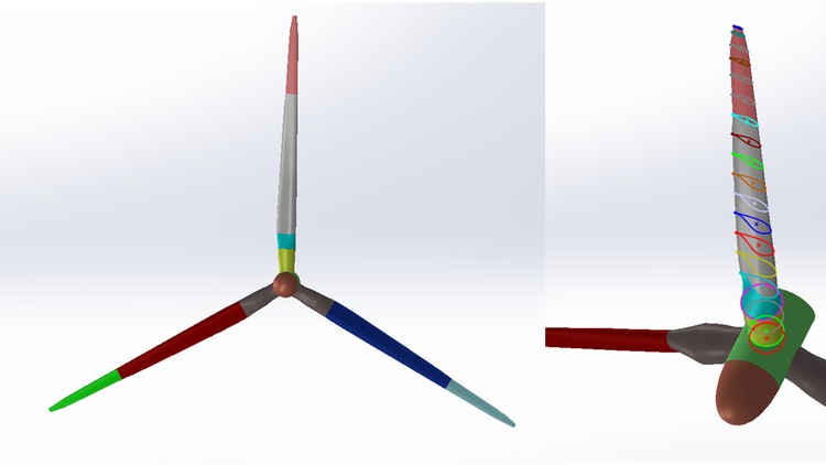 5 MW NREL Wind Turbine CAD modeling