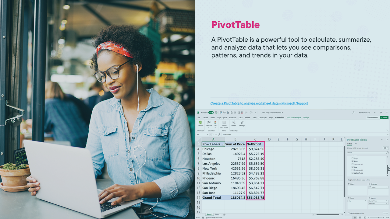 Explore Data with PivotTables in Microsoft Excel