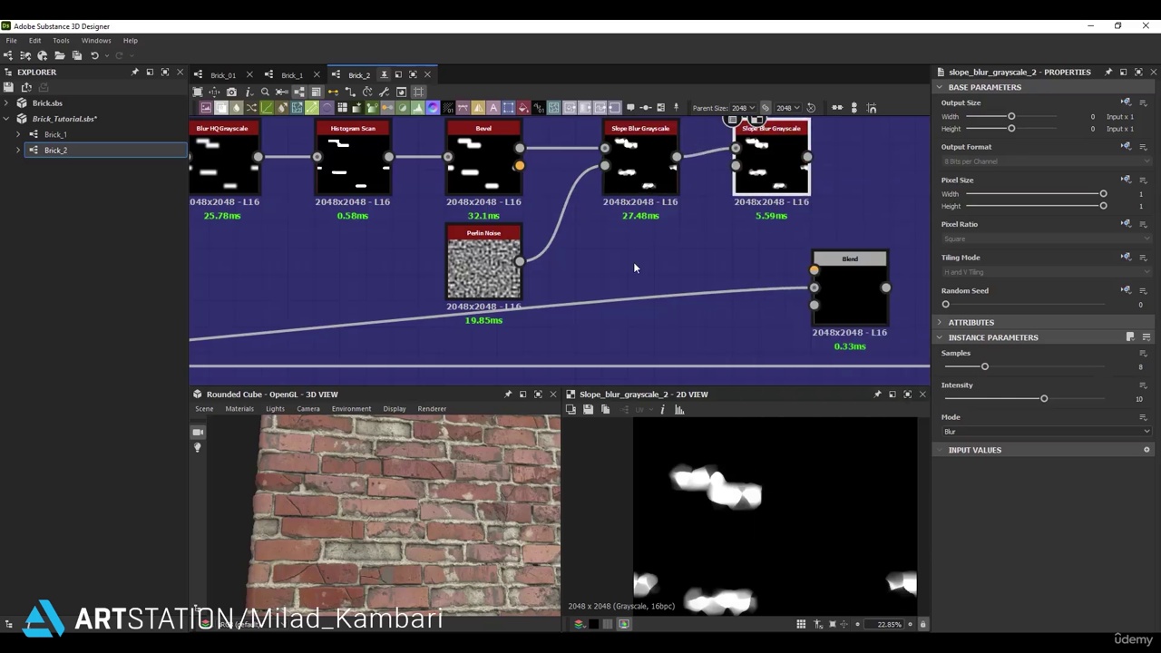 Mastering Brick Materials in Substance Designer