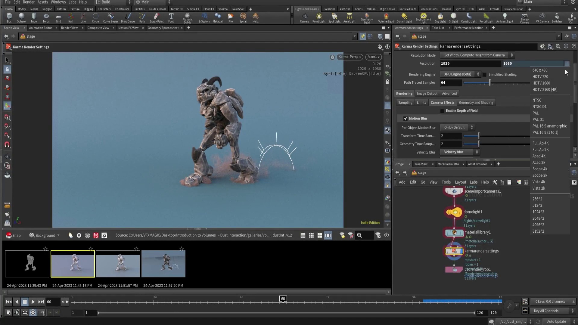 Cgcircuit – Introduction to Volumes I – Dust Interaction
