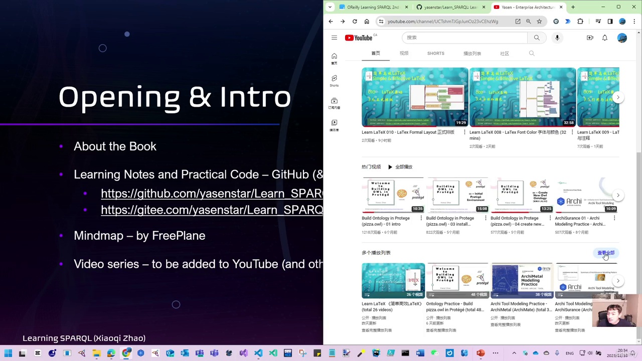 Learning SPARQL for Querying RDF by Practice
