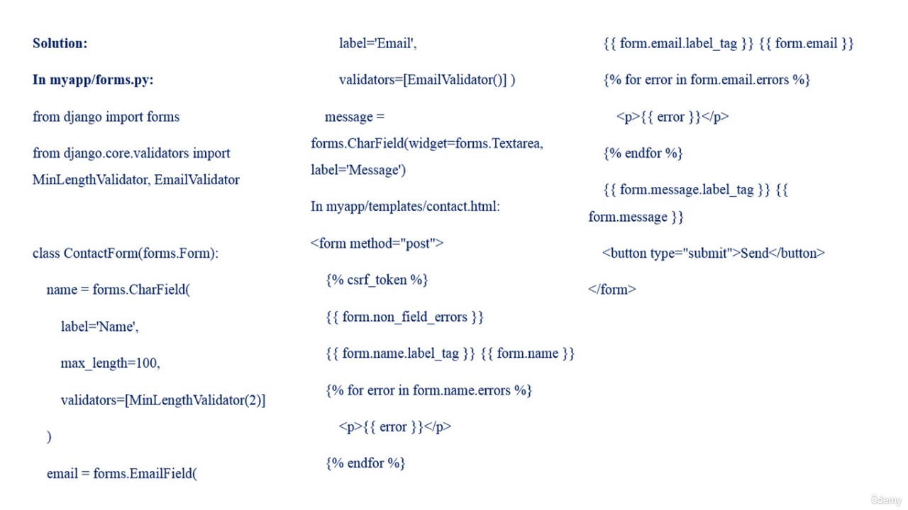 Python Django Web Applications Dev with Coding Exercises