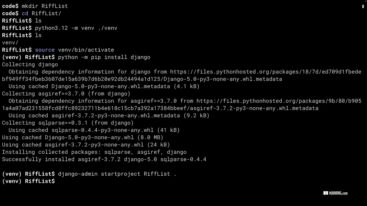 Starting a Django Project