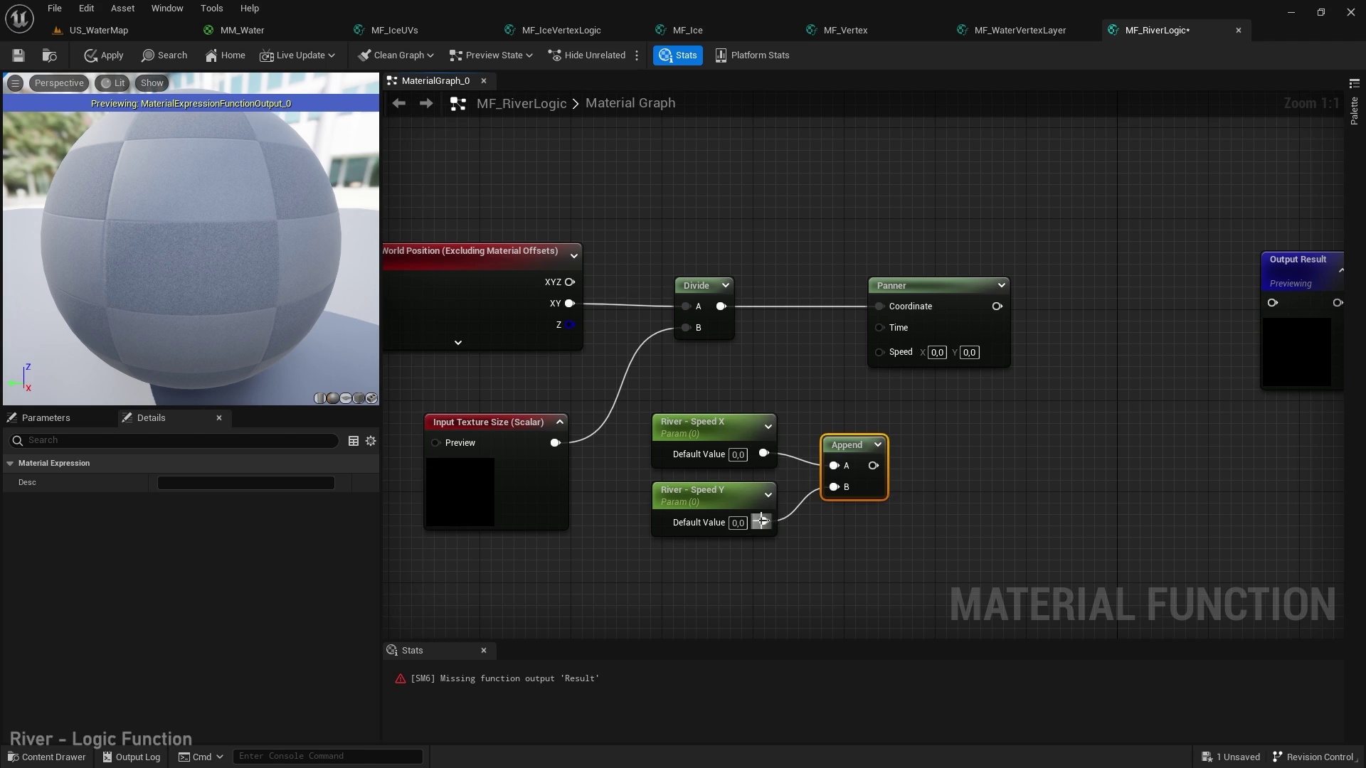 Unreal Shader – Lake & River