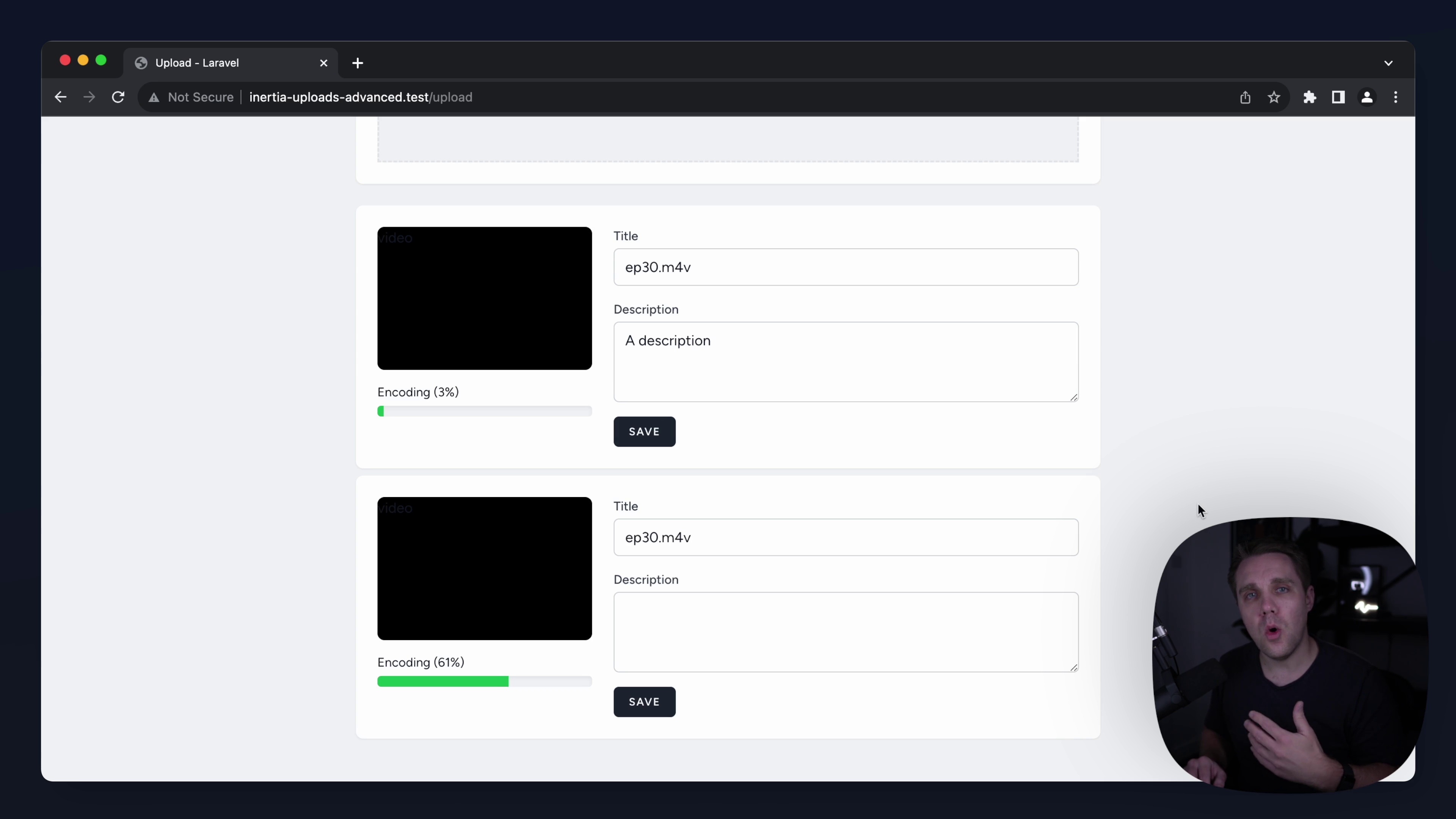 Multiple Drag And Drop File Uploading and Processing with Inertia