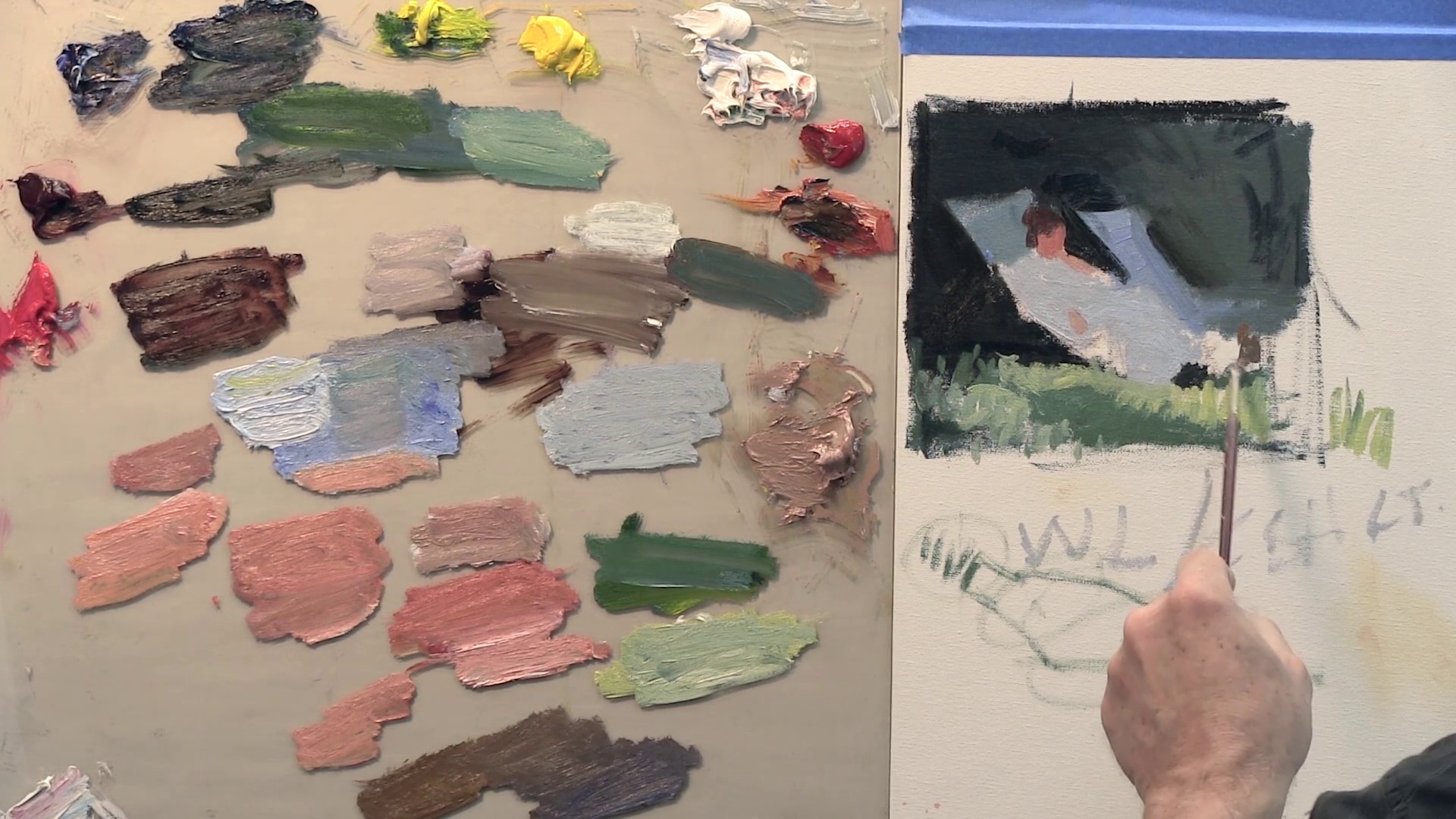 Steve Huston Painting Using Impressionist Colour Theory