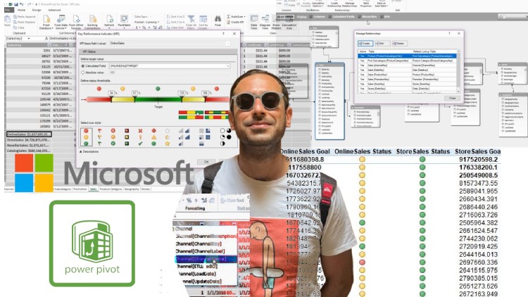 Microsoft Excel: Power Pivot, DAX & Pivot Table-Full Course