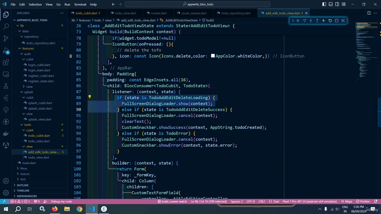 Flutter Bloc – Complete Course (2024)
