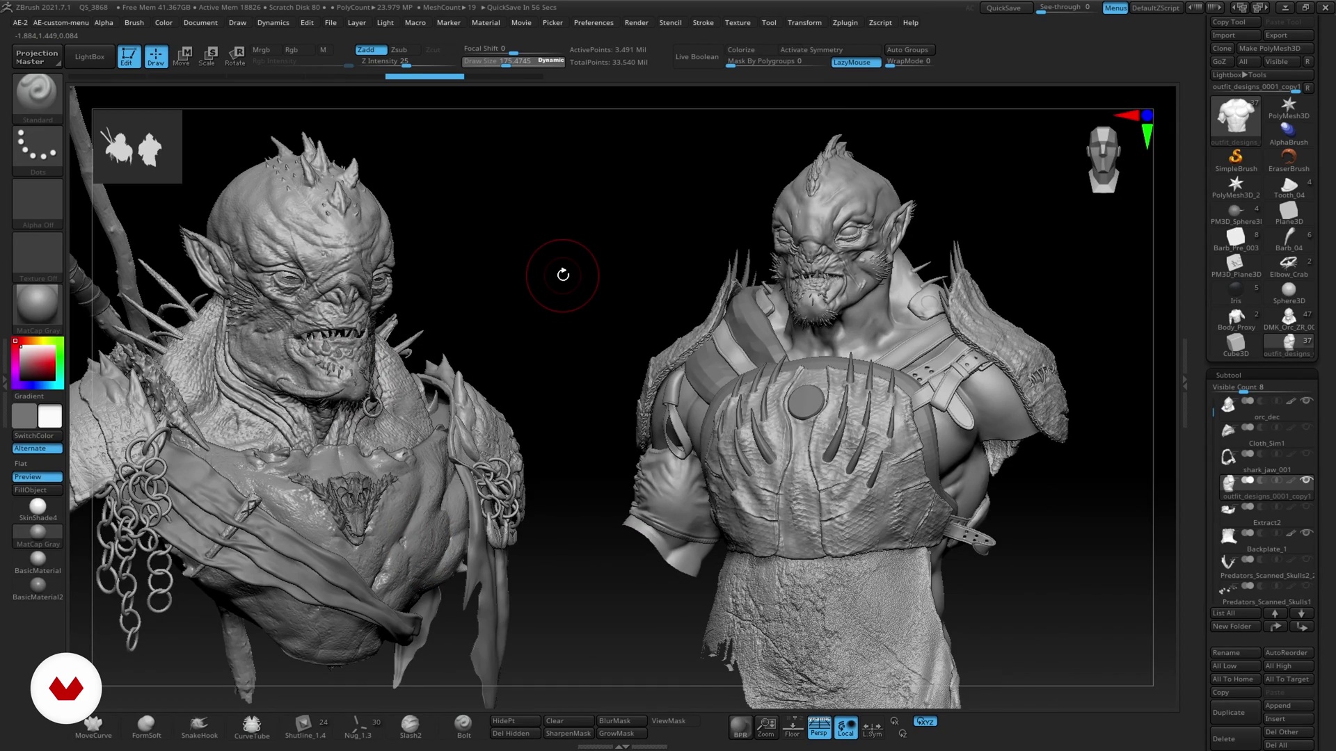 3D Character Modeling for Organic and Hard Surfaces