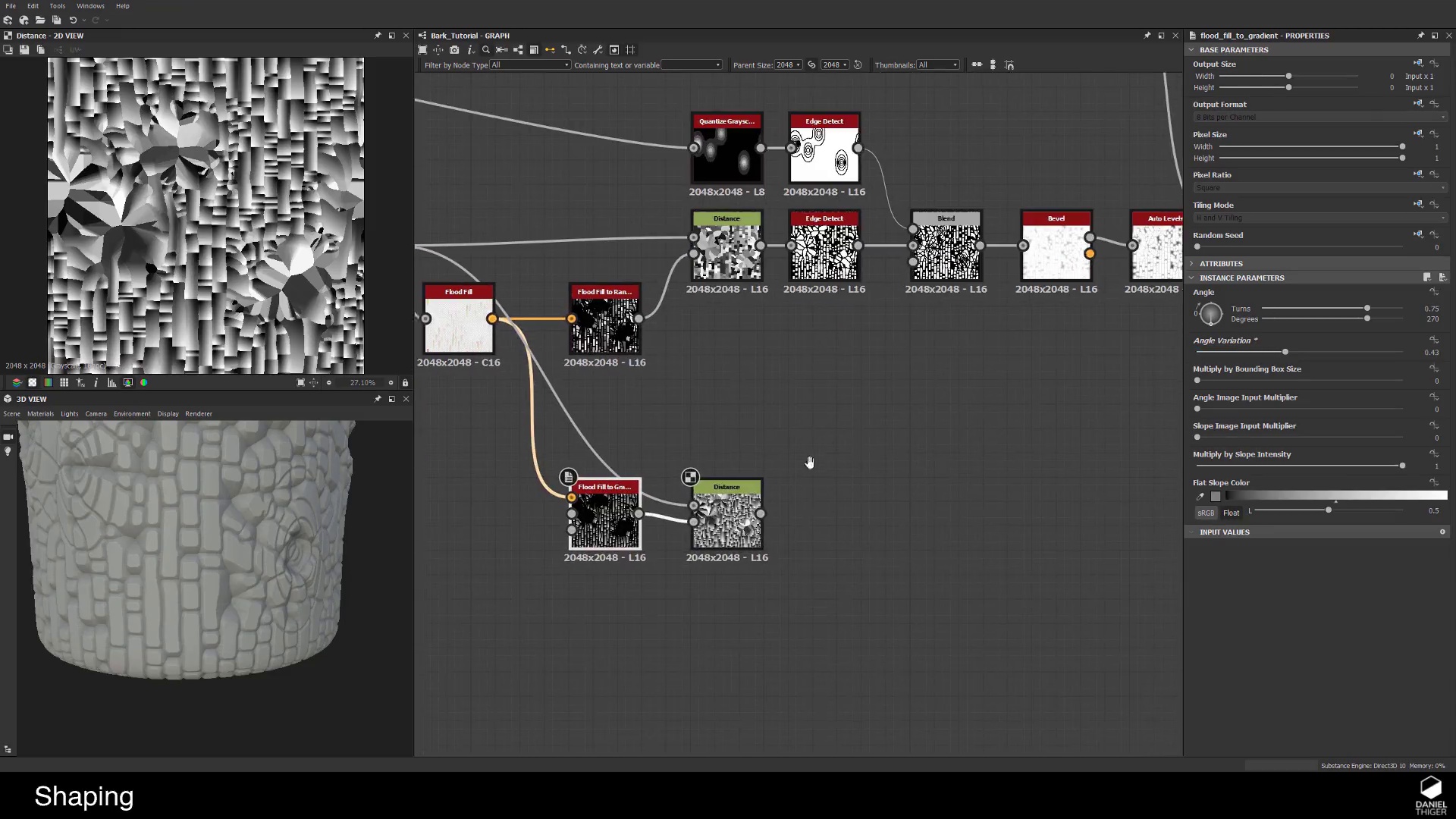 Tree Bark Creation – Substance Designer Tutorial